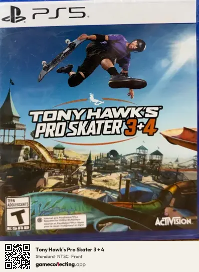 Tony Hawk's Pro Skater 3 + 4 PlayStation 5, NTSC box front
