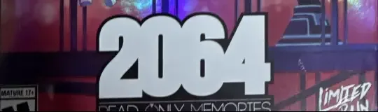 2064: Read Only Memories, the ESRB box on its front