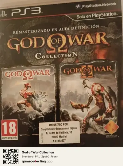 God of War Collection PlayStation 3, Spain box front