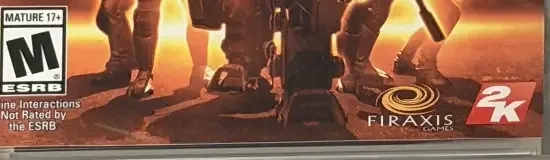 XCOM: Enemy Within, the ESRB box on its front