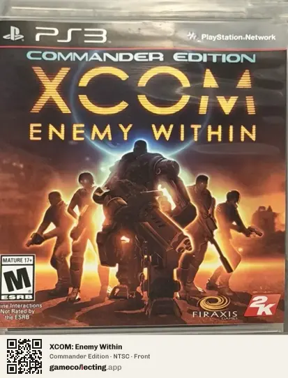 XCOM: Enemy Within PlayStation 3, NTSC box front
