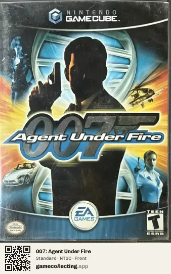 007: Agent Under Fire Nintendo GameCube, NTSC box front