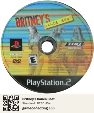 Britney's Dance Beat PlayStation 2, NTSC disc