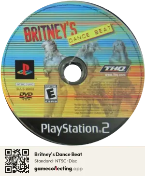 Britney's Dance Beat PlayStation 2, NTSC disc