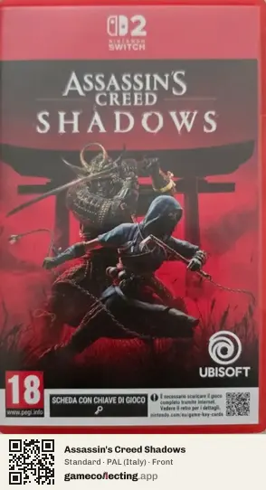 Assassin's Creed Shadows Nintendo Switch 2, Italy box front