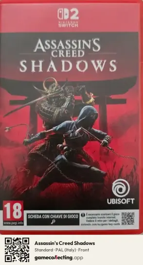Assassin's Creed Shadows Nintendo Switch 2, Italy box front