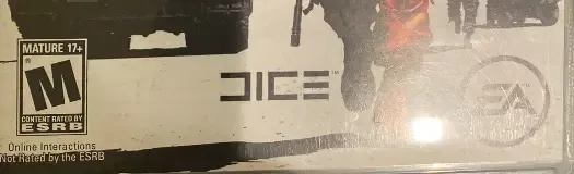 Battlefield: Bad Company 2, the ESRB box on its front