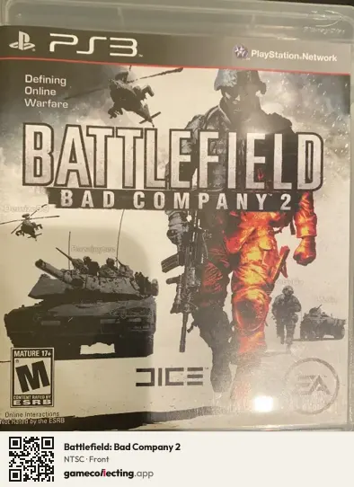 Battlefield: Bad Company 2 PlayStation 3, NTSC box front