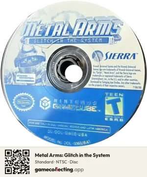 Metal Arms: Glitch in the System Nintendo GameCube, NTSC disc