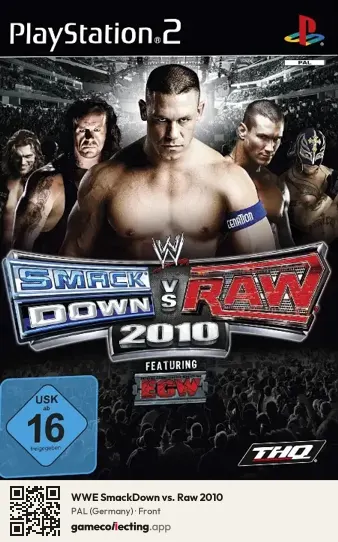 WWE SmackDown vs. Raw 2010 PlayStation 2, Germany box front