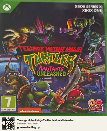 Teenage Mutant Ninja Turtles: Mutants Unleashed Xbox Series X, PAL box front