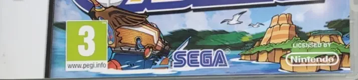 Sonic Rush Adventure, the PEGI square on its front