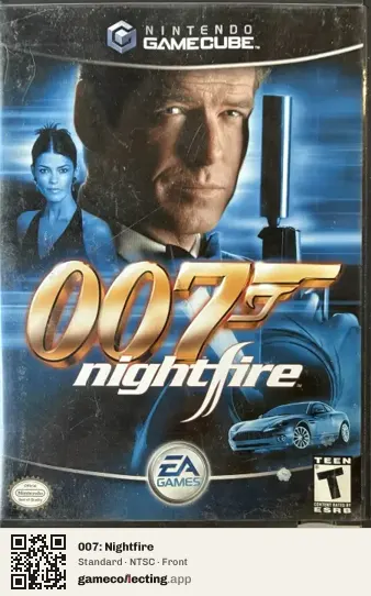 007: Nightfire Nintendo GameCube, NTSC box front