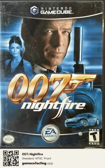 007: Nightfire Nintendo GameCube, NTSC box front