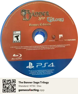 The Banner Saga Trilogy PlayStation 4, NTSC disc