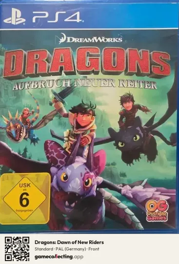 Dragons: Dawn of New Riders PlayStation 4, Germany box front