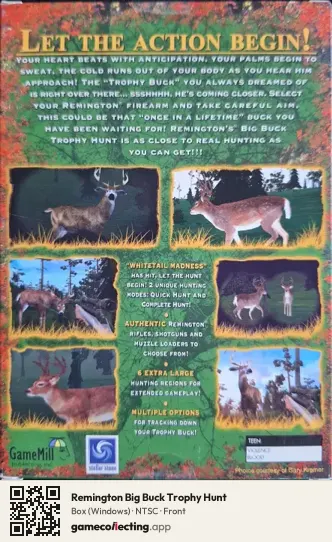 Remington Big Buck Trophy Hunt Computer, NTSC box front