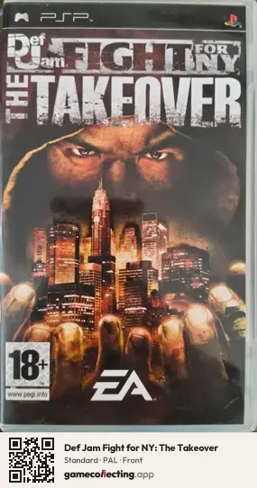 Def Jam Fight for NY: The Takeover PlayStation Portable, PAL box front