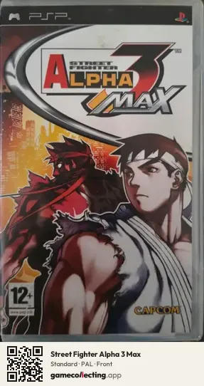 Street Fighter Alpha 3 Max PlayStation Portable, PAL box front
