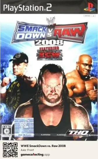 WWE SmackDown vs. Raw 2008 PlayStation 2, Asia box front