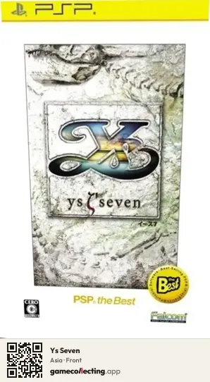Ys Seven PlayStation Portable, Asia box front