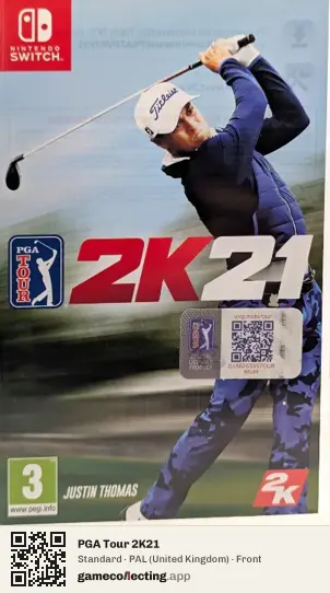 PGA Tour 2K21 Nintendo Switch, United Kingdom box front
