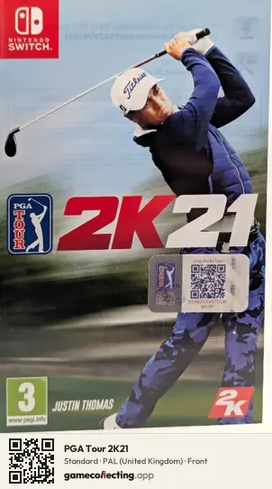PGA Tour 2K21 Nintendo Switch, United Kingdom box front