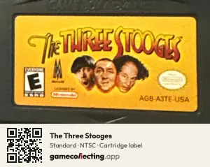 The Three Stooges Game Boy Advance, NTSC cartridge label