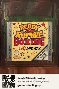 Ready 2 Rumble Boxing Game Boy Color, PAL cartridge label
