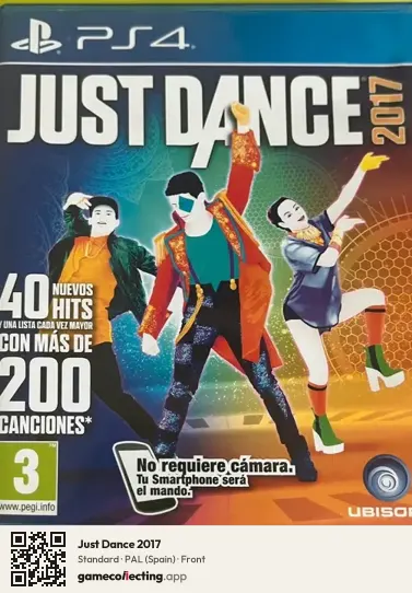 Just Dance 2017 PlayStation 4, Spain box front