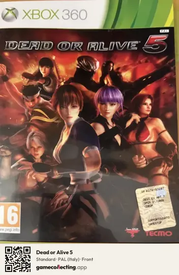 Dead or Alive 5 Xbox 360, Italy box front