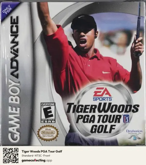 Tiger Woods PGA Tour Golf Game Boy Advance, NTSC box front