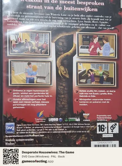 Desperate Housewives: The Game Computer, PAL box back
