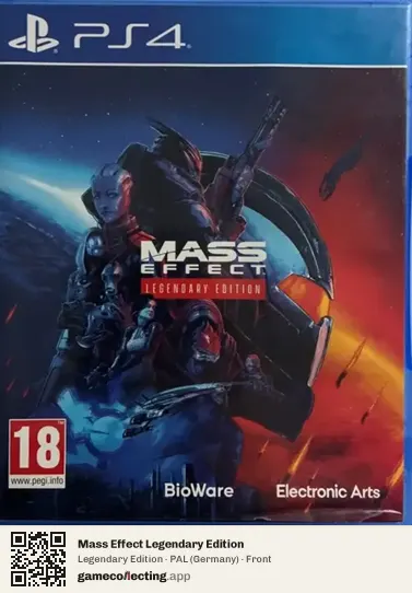 Mass Effect Legendary Edition PlayStation 4, Germany box front