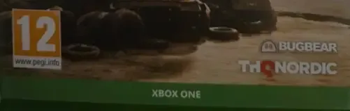 Wreckfest, the PEGI square on its front