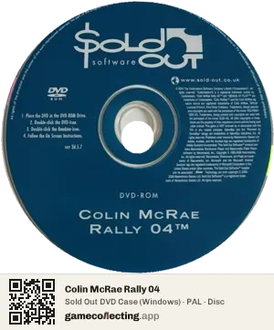 Colin McRae Rally 04 Computer, PAL disc