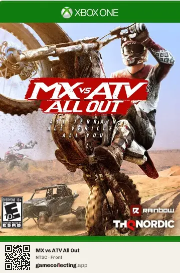 MX vs ATV All Out Xbox One, NTSC box front