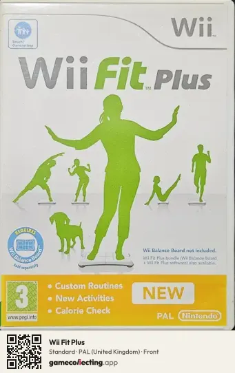 Wii Fit Plus Nintendo Wii, United Kingdom box front