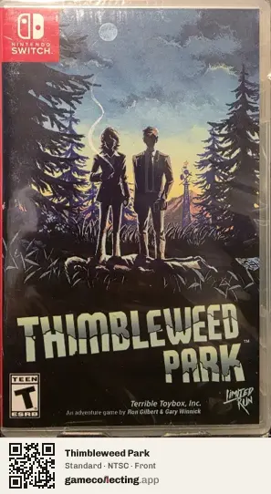 Thimbleweed Park Nintendo Switch, NTSC box front