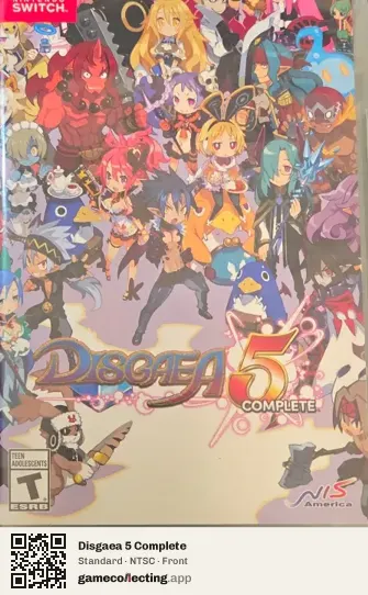 Disgaea 5 Complete Nintendo Switch, NTSC box front