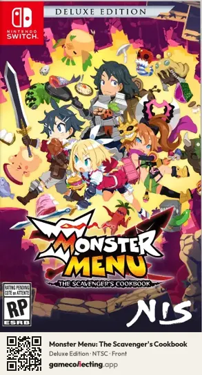 Monster Menu: The Scavenger's Cookbook Nintendo Switch, NTSC box front
