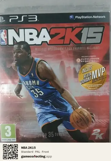 NBA 2K15 PlayStation 3, PAL box front