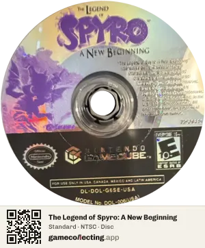The Legend of Spyro: A New Beginning Nintendo GameCube, NTSC disc