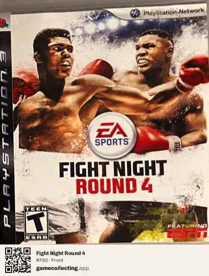 Fight Night Round 4 PlayStation 3, NTSC box front