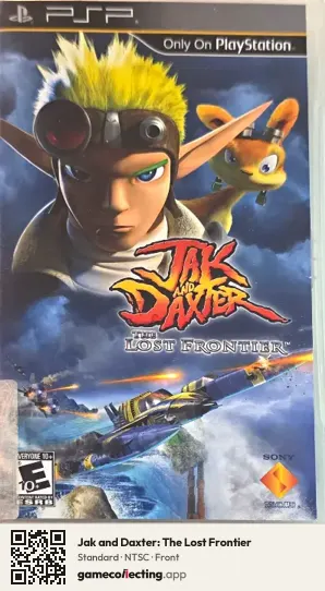 Jak and Daxter: The Lost Frontier PlayStation Portable, NTSC box front