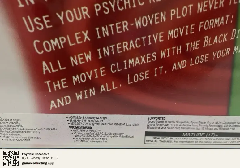 Psychic Detective Computer, NTSC box front