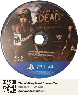 The Walking Dead: Season Two PlayStation 4, NTSC disc
