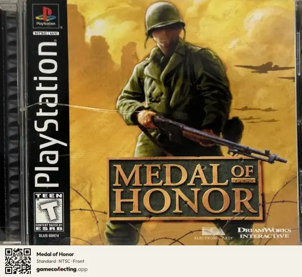 Medal of Honor PlayStation, NTSC box front