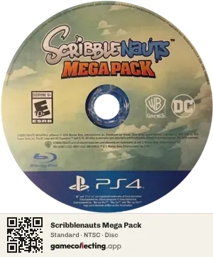 Scribblenauts Mega Pack PlayStation 4, NTSC disc