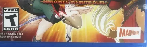 Nitroplus Blasterz: Heroines Infinite Duel, the ESRB box on its front